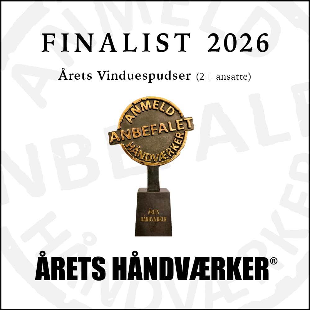 Vinder statuette - Årets Vinduespudser 2025